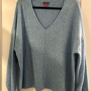 Vince Camuto Light Blue V-Neck Sweater